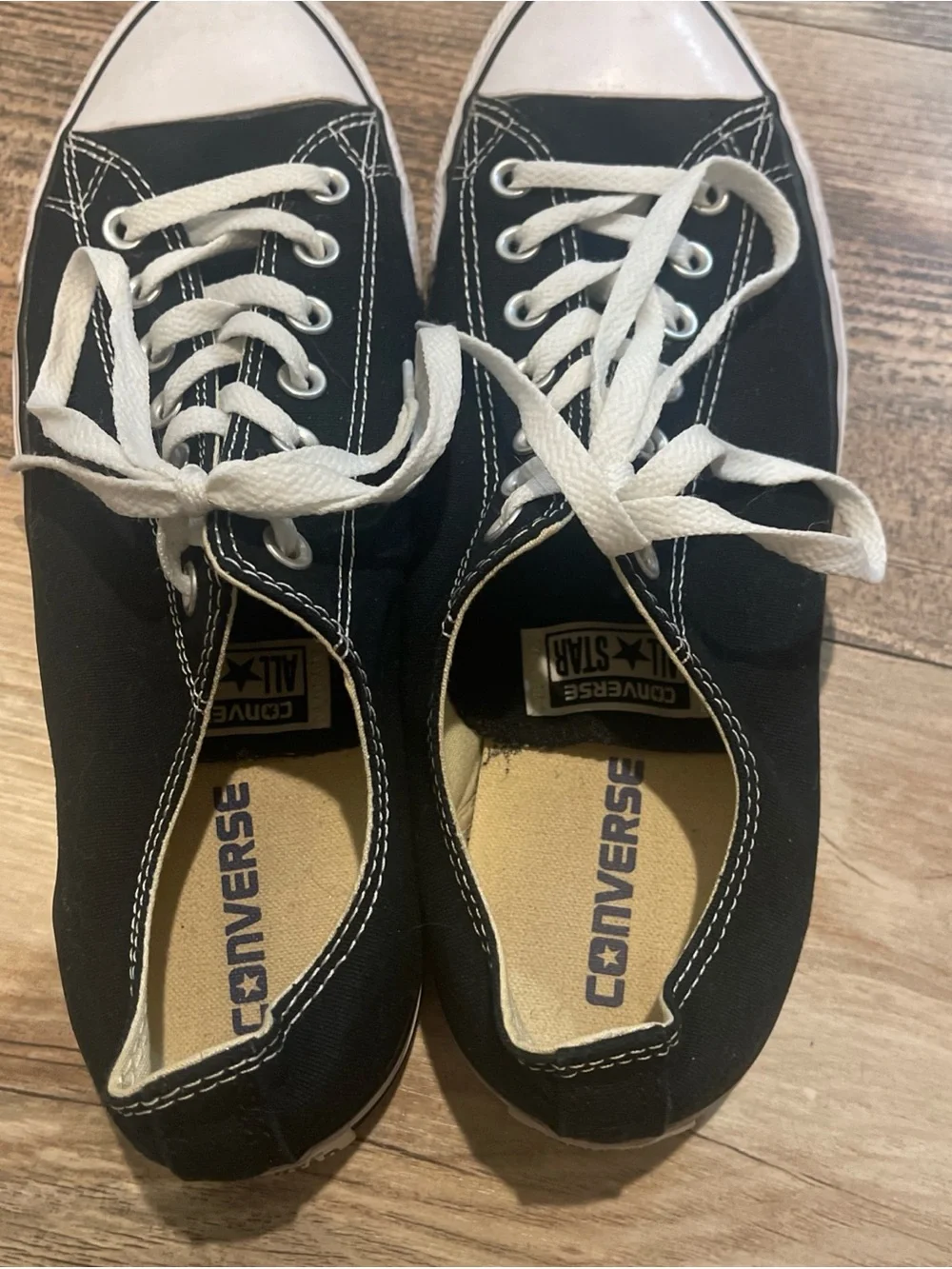 Converse Chuck Taylor All Star Low Top Sneakers Black Men's 10 Women’s 12 EUC